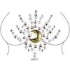 3D Crystal Chest Jewels Temporary Tattoo Sticker Rhinestone Flash Tattoos Adhesive Face Jewel Gem Body Paint Sticker for Party