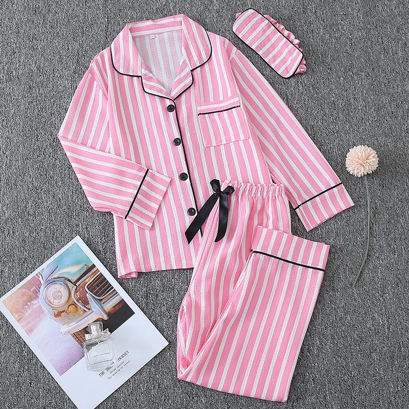Parent-Child Matching Cotton Pajamas Set - Women's Tank Top & Shorts with Children's 7-Piece Homewear.