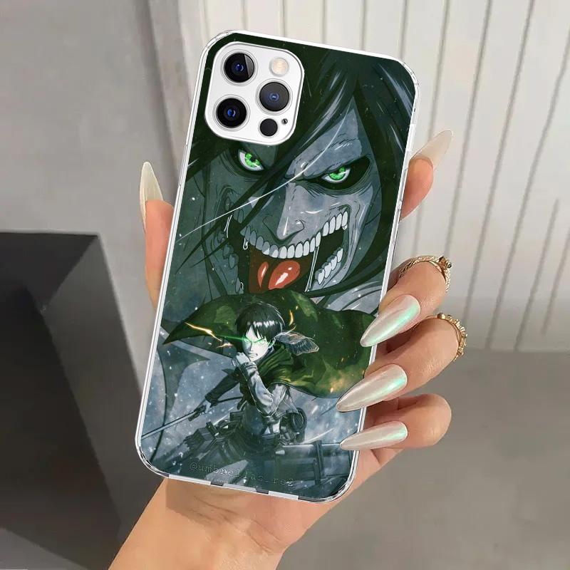 Attack Eren Phone Case for Iphone 17 Air 16 15 Plus 14 13 Mini 12 11 Pro Max 16E 7 8 SE 2020 Soft Funda Print Shell 16 15 14 13