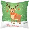 Cartoon Elk Forest Animal Christmas Tree Christmas Tree Decoration Pillow Set Bedroom Sofa Restaurant Office Pillow Sleeve
