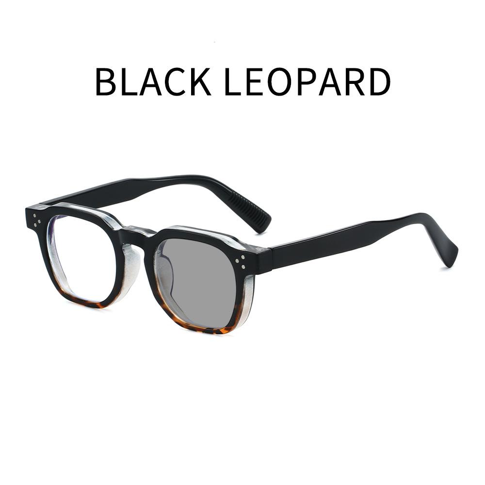 Smart Photochromic Presbyopia Glasses Stylish Oversized Square Frames Ultra-light Anti-blue Light Reading Eyewear 0 To +4.0
