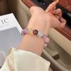 Handmade Natural Amethyst Aquamarine Citrine Rose Quartz Beaded Bracelet Women Lightweight Luxury Gift