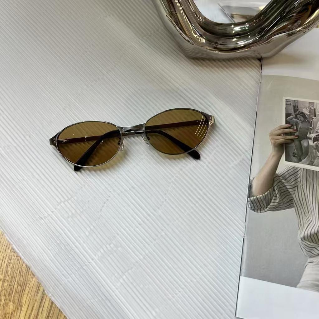 Oval Shape Woman Sunglasses Korean Style Uv400 Protection Sun Glasses Man High Quality Female Sunglass