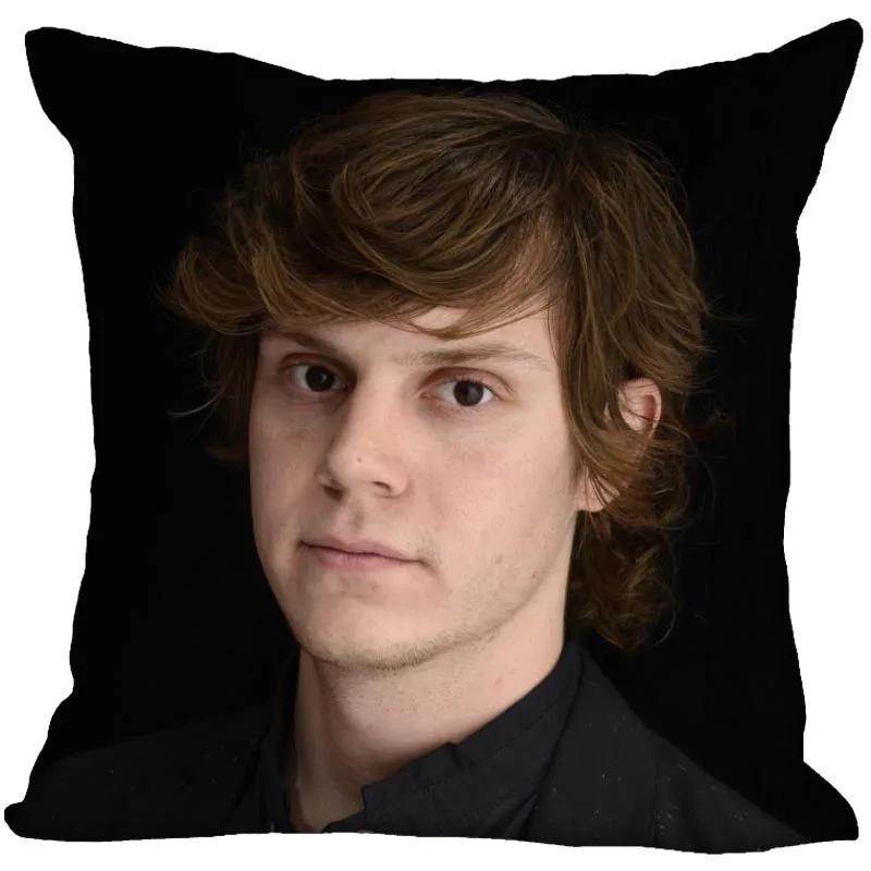 Hot Evan Peters Star Pillow Case For Home Decorative Pillows Cover Invisible Zippered Throw PillowCases 45X45cm