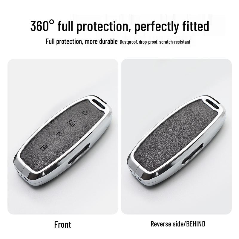 BYD D9 & N7/N8 Men's High-End Key Case with Keychain - Simple Car Accessory