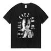 Vintage Y2k Tops Fashion Tshirt Rapper Tupac Tops Hip Hop Streetwear Print T Shirt Women Harajuku Casual Loose Tees Unisex