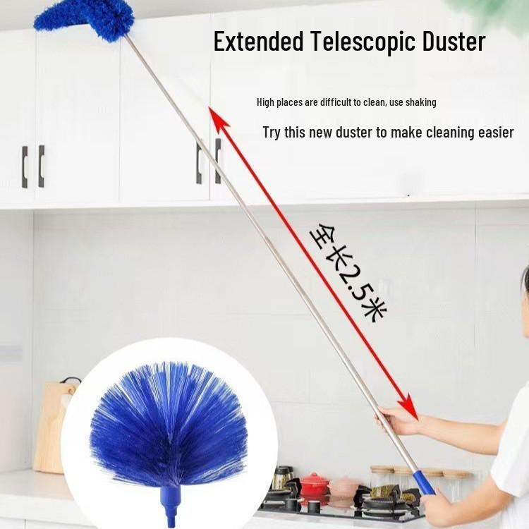 Telescopic Feather Duster for High Ceilings and Dust Removal