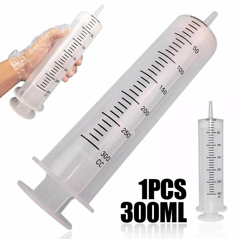 Buy 1Pcs 300ML Large Plastic Syringe Measuring Syringe Plastic Syringe