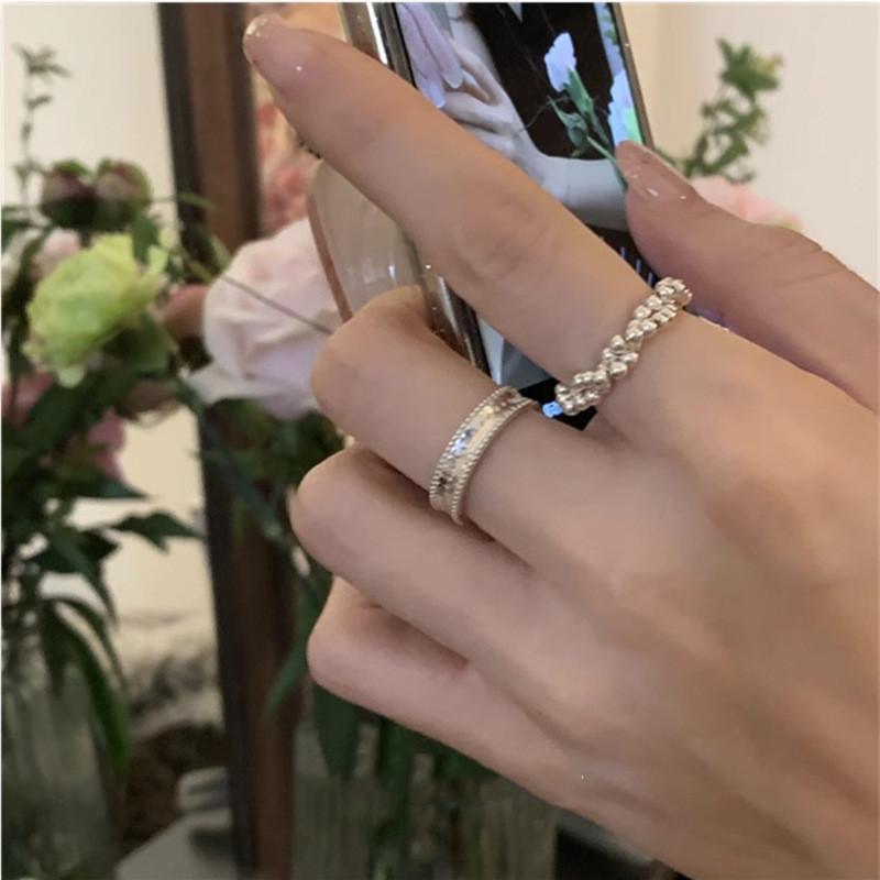 Bague Élastique Élégante à Perles Style Coréen Pour Femmes Design Chic Simple 2023