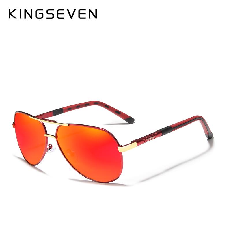 Kingseven Aluminium Magnesium Solbriller Polarized Menn Belegg Speil Briller Mann Briller