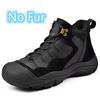 New High Top Ankle Boots High Quality Mens Genuine Leather Shoes Outdoor Sneakers Walking Boots Warm Snow Casual Hiking Shoes