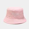Couple tide basin hat female face small spring summer Internet celebrity cotton abrasive embroidered bucket hat male outdoor shade