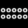 10PCS Clothing Size Dividers Handmade Convenient Size Marking Ring Blank DIY Craft Round Hangers