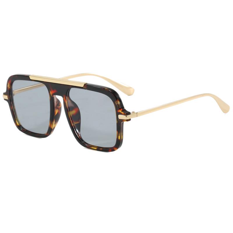 New Trendy Large Square Sunglasses for Women & Men - Fashionable, Versatile, High-End Feel, Sun Protection, Perfect for Cycling