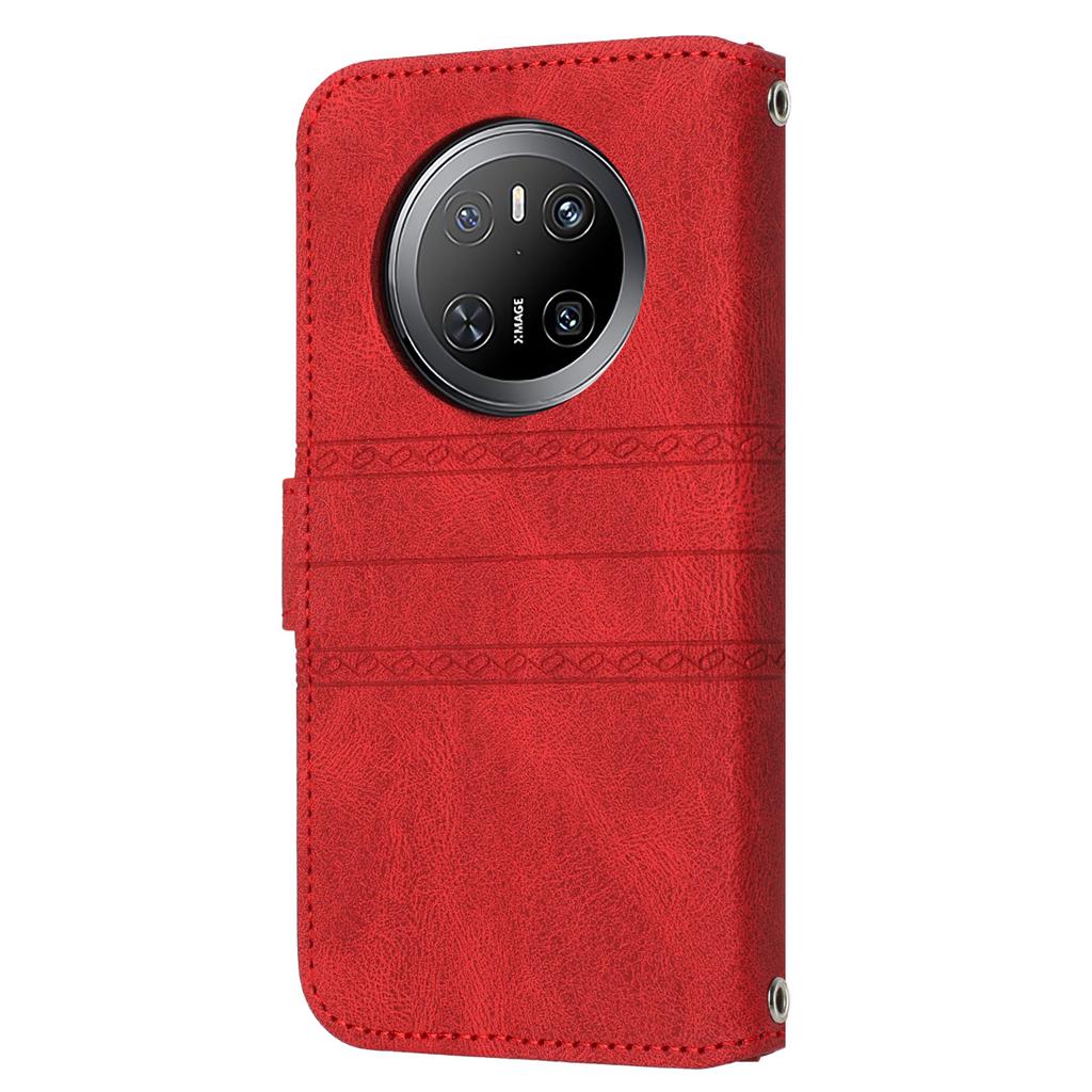 For Huawei Mate 70 Case Wallet Skin-Touch Leather Imprinted Phone Cover