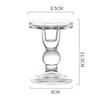 Transparent Glass Candle , Centerpieces for Tables, Candlesticks for Wedding
