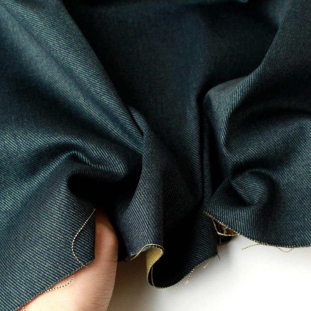 Cosmo Textile Vintage Denim 110cm Wide x 6m Craft Supplies Fabric, Cut, Blue, AD26000-261-6M,