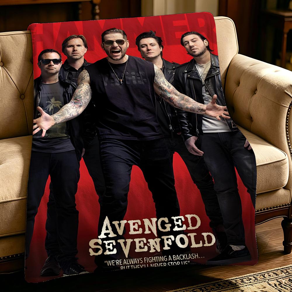 Music A-Avenged Sevenfold-d Throw Thick Comfort Flannel Quilt, Multi-scene Use Indoor Outdoor Daily Nap