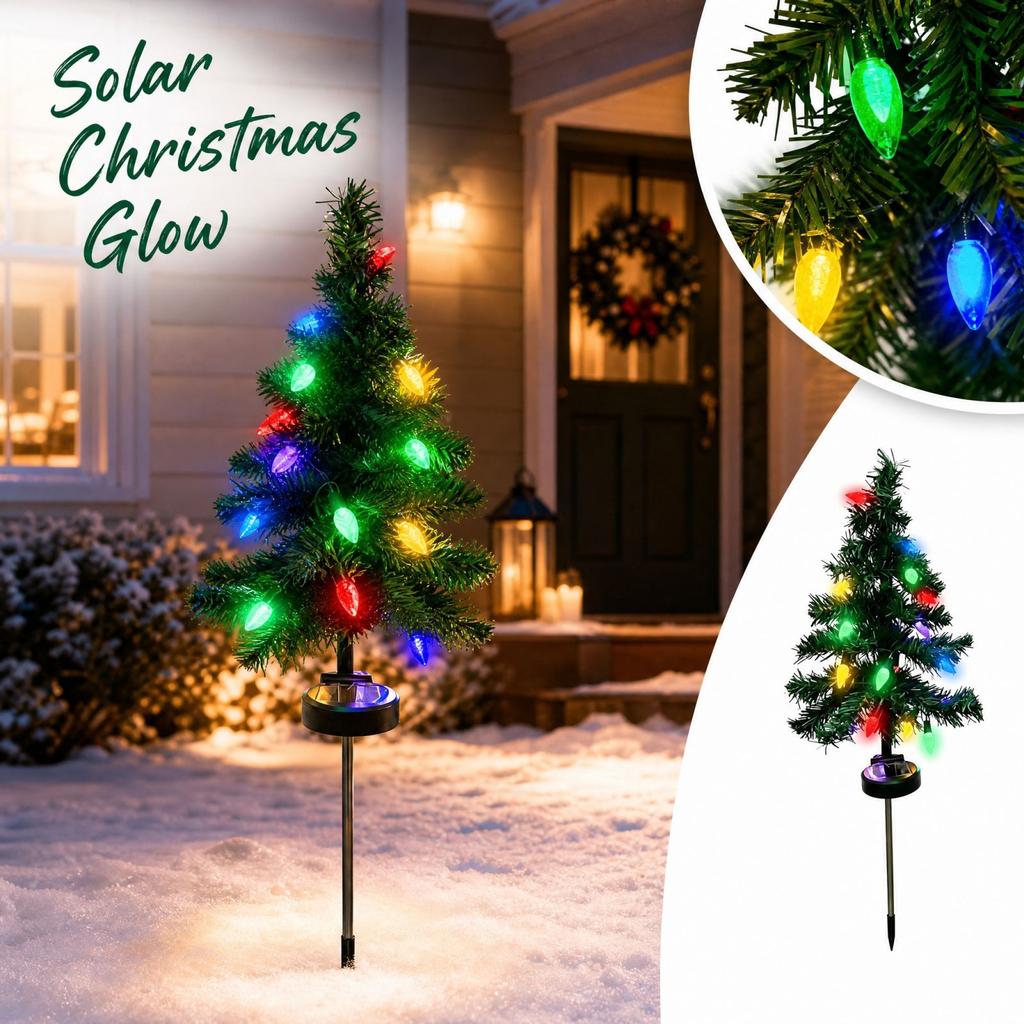 Powered Christmas Cedar Tree Lights for Outdoor and Garden Decoration