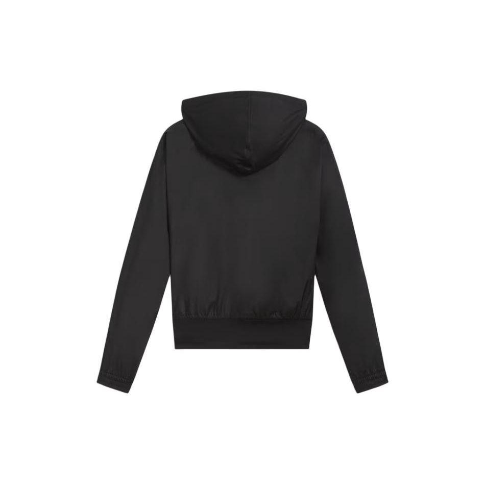 Puma Train Favorite Jacket Solid Color Front Logo Embroidery Hooded Long Sleeve Women Jackets Black 525692-01