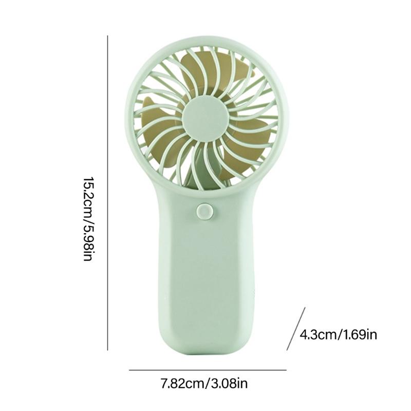 Mini Handheld Fan With Fast Speed Motor Battery Powered Portable Air Circulation For Hot Weather Activity