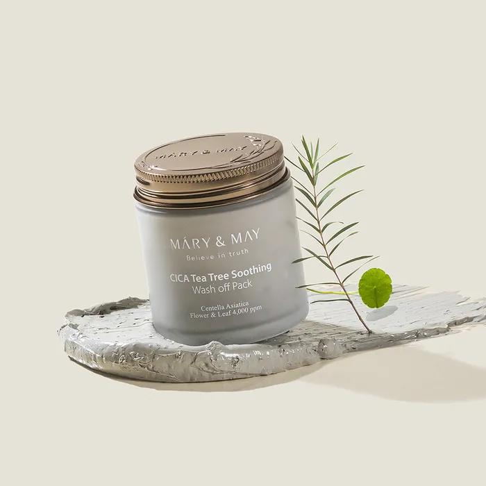 Marien May Vegan Cica Tea Tree Soothing Wash-Off Pack 125g