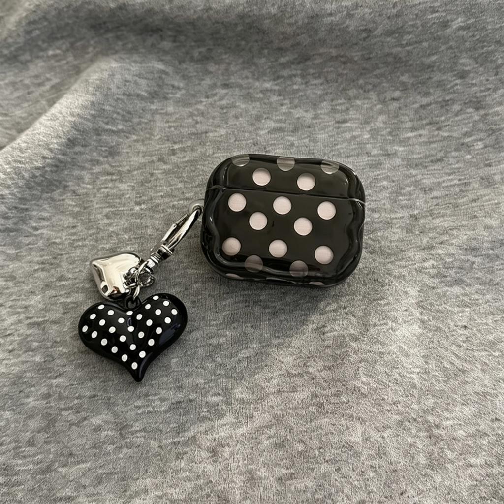 ins small fresh polka dots for airpodspro1 earphone cover Apple Bluetooth protective case 1st generation 1 soft silicone women