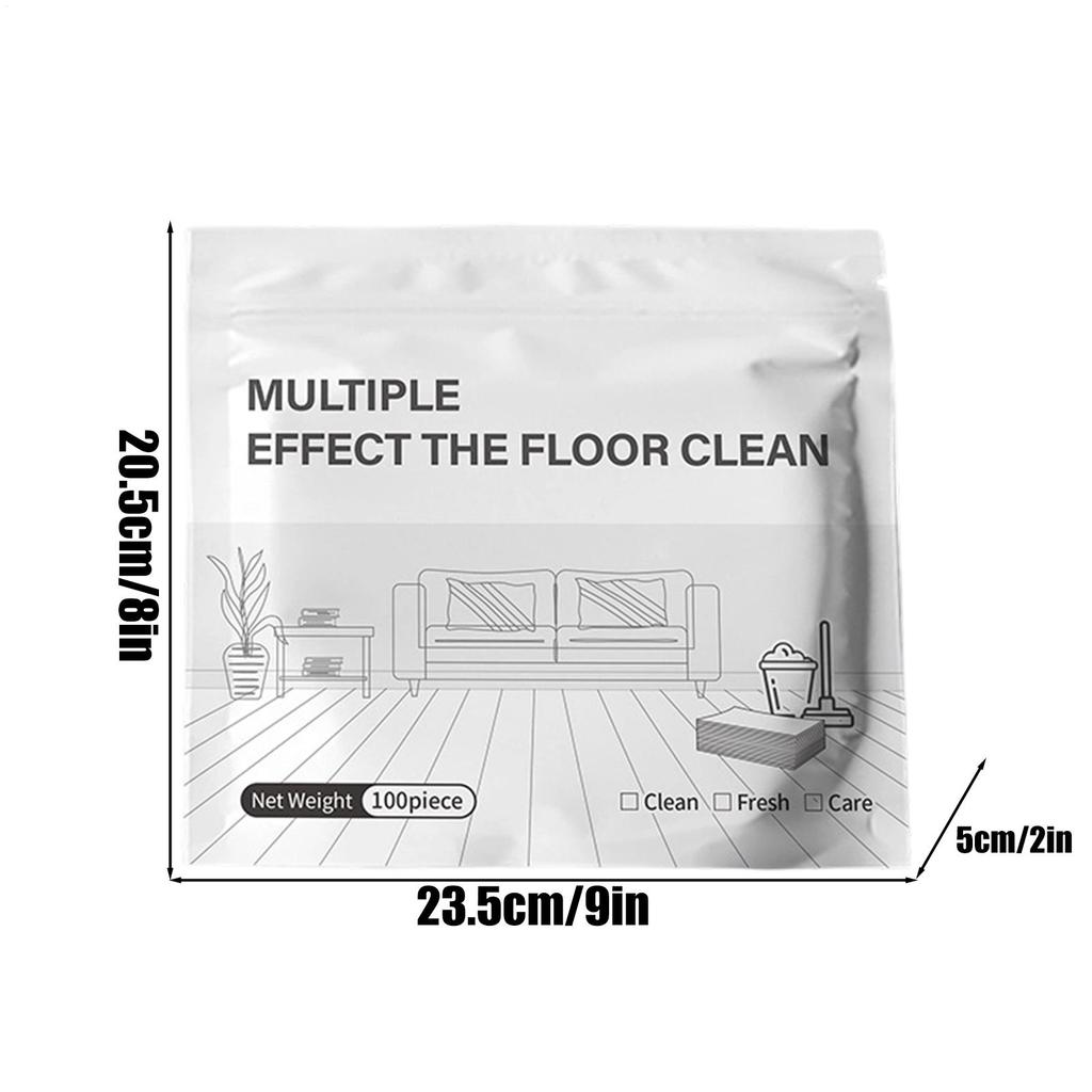 100Count MultiPurpose Powerful Tablets Hardwood Floor Cleaner Mop Solution for Tile Wood Home Kitchen Office Bathroom Balcony