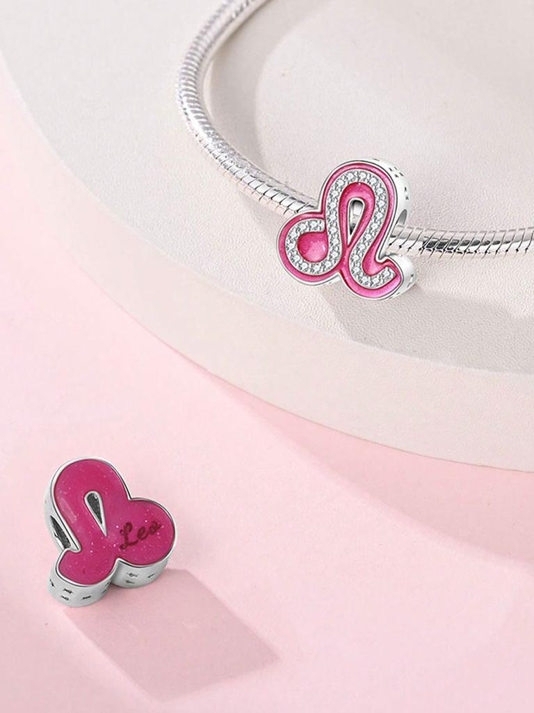 Charm Bead Components Plata Pink symbol Bead Components Charm Bead Component Copper Metal Plated Compatible With Charm Bead Components Copper Metal