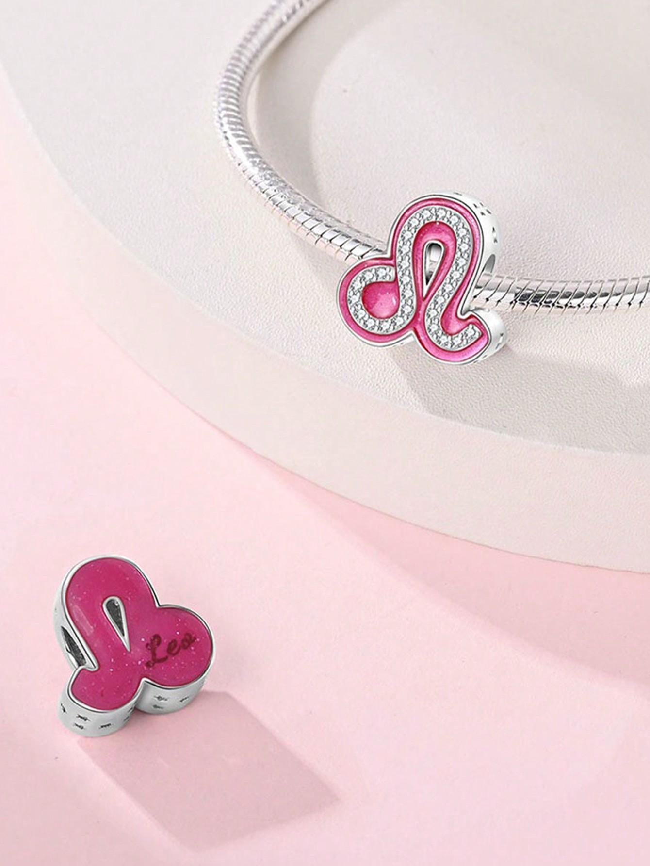 

Charm Bead Charms Plata copper Colors Pink symbol Bead Charms Charm Pendant for Authentic Bracelets for Women Do It Yourself Jewellery Love Gift