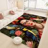 Künstlerin F-Frida K-Kahlo Vintage Fußmatte Nordischer Stil Haustür-Matte Badezimmer-Toilettenmatten Schlafzimmer Hotel Dekorationsmatte