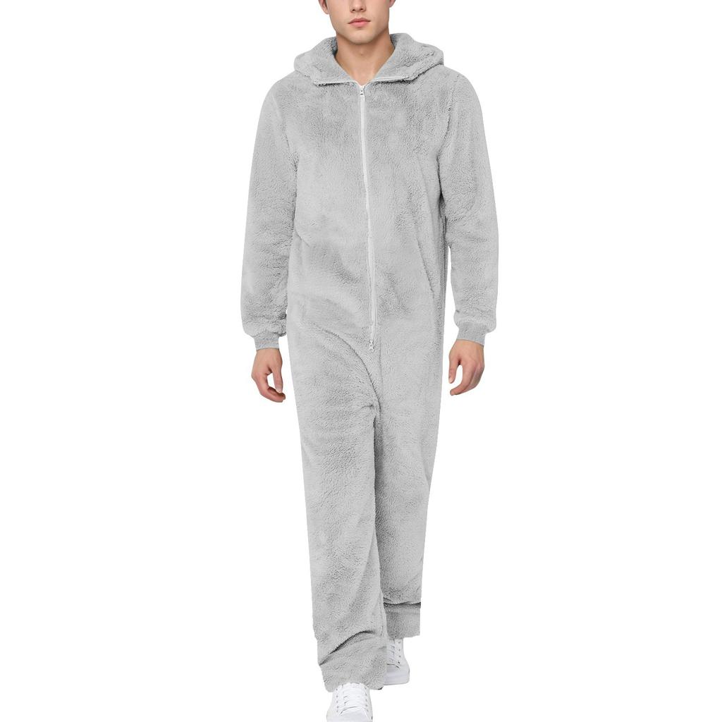 Macacões para homens outono e inverno manga comprida macacões roupas casuais