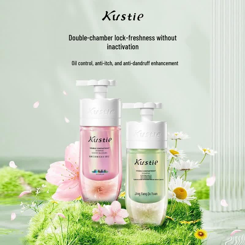 Kustie Dual-Chamber Cherry Blossom Shampoo