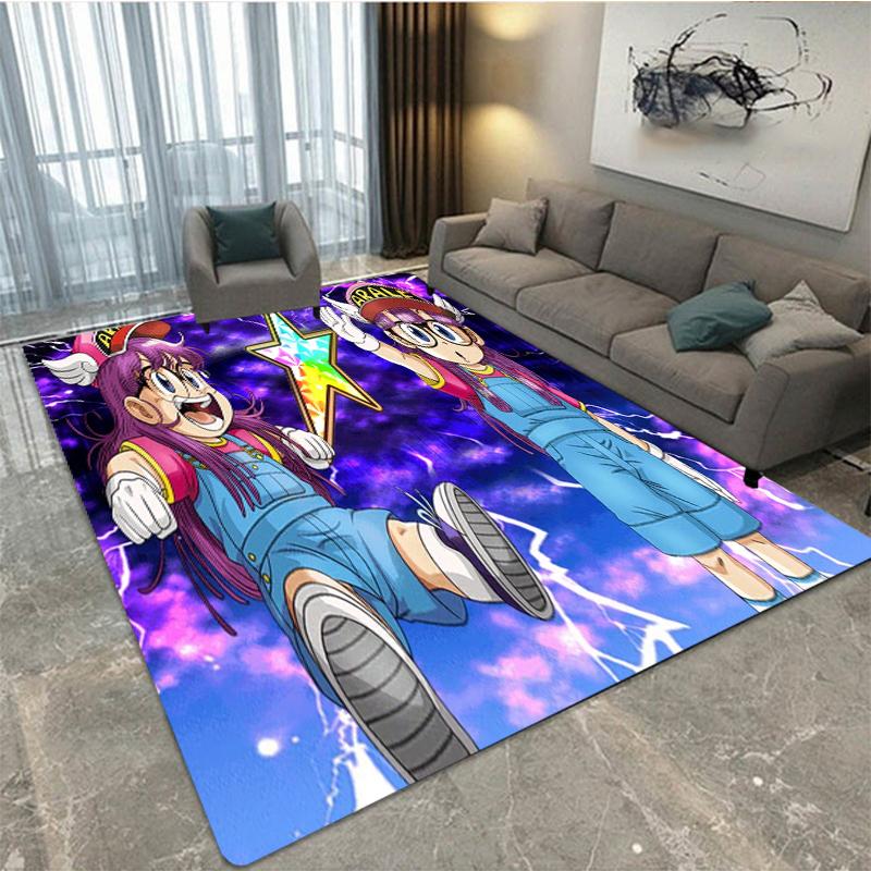 Alfombra de dibujos animados DR Slump Arale Chan, área de ocio para niños, sala de estar, dormitorio, alfombrilla para el asiento, reposacabezas, alfombrilla antideslizante