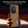 Stitching Color Retro Matte Leather Case For Infinix Note 50 40 Pro Plus 50X 50S 5G Full Cover Camera Protector Anti Slide Shell