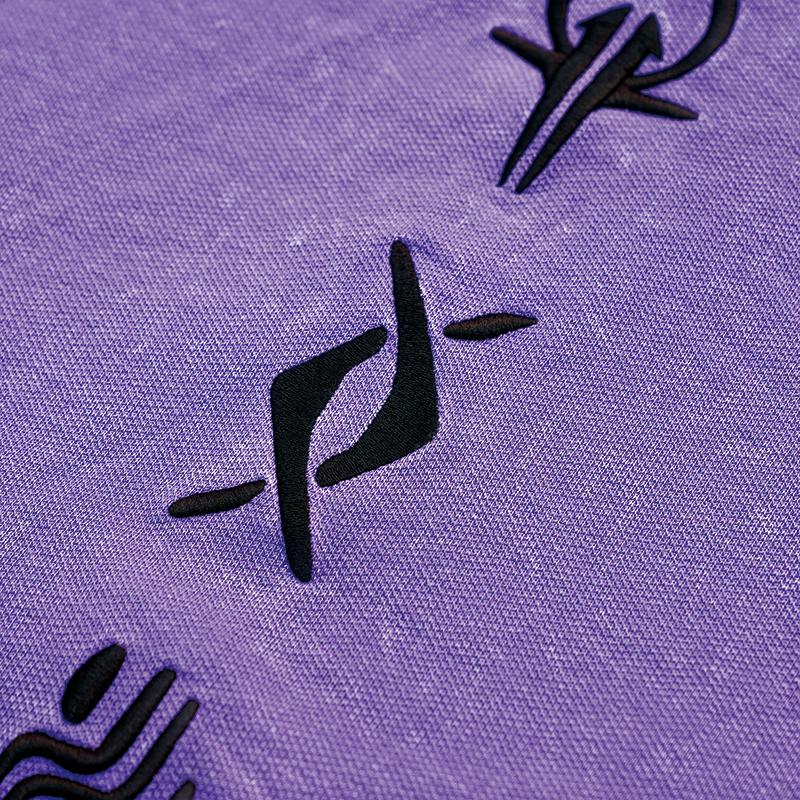 ANTA Men's Kyrie Irving Series Full-Zip Washed Hooded Sweatshirt Purple 172611707-4