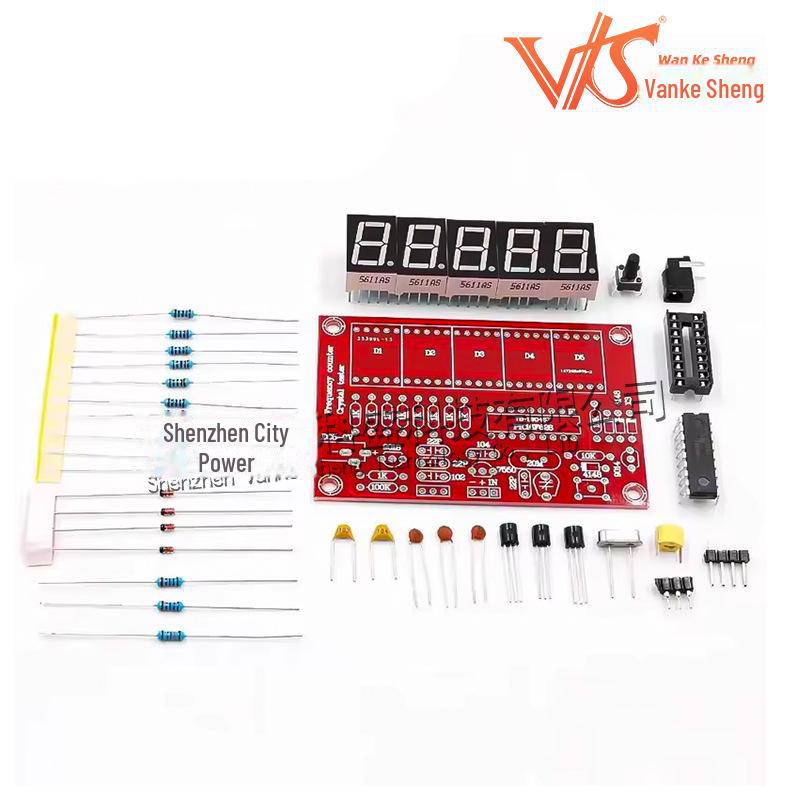 Pětimístný digitální displej DIY sada pro měření frekvence krystalového oscilátoru