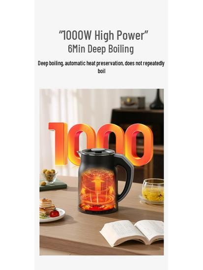 1.2L Stainless Steel Electric Kettle, 110V/220V, Household Use