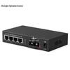 Telecom-Grade Gigabit 1-Optical 4-Electrical Multimode Fiber Optic Media Converter