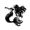 Elegant Mermaid Metal Wall Art Abstract Iron Sign for Halloween Christmas Home Office Cafe Bar Farmhouse Room Decor Housewarming Gift