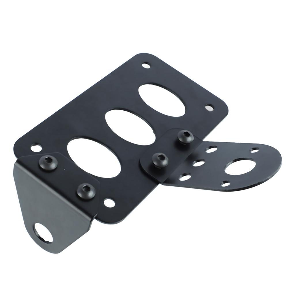 Side Mount License Plate Bracket Iron Construction Retro Number Plate Frame for Motorcycle