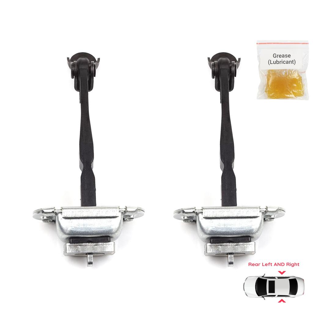 EDP1253-1 2 Pieces Rear Left AND Right Door Catch Hinge Brake Stop Check Strap Limiter for Renault Kadjar Nissan Qashqai MK2 J11 824304EA0A