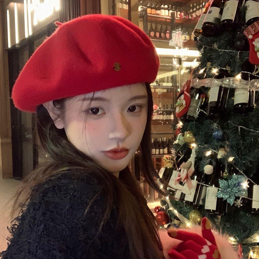 Wool Beret Hat For Women Autumn Winter Warm Fashion Casual Stylish Office Girl