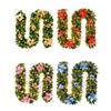 Christmas 2.7m LED Rattan Garland Decorative Staircase Fireplace Christmas Decoration Xmas Tree Rattan Banner Stair Wreaths