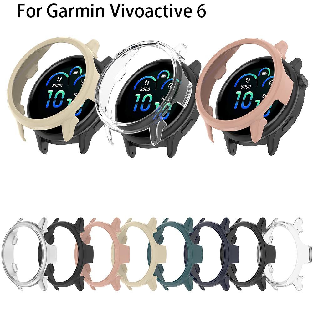 Hollow PC Protector Case For Garmin Vivoactive 6 Smartwatch Frame Hard Cover For Garmin Vivoactive6 Protective Shell Bumper