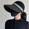 Women's Quick-Dry Duckbill Sun Hat with UV Protection, Wide Brim, and Removable Mask