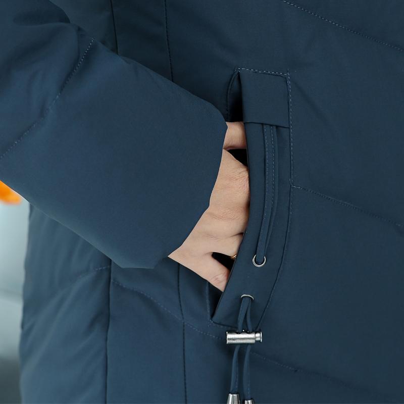 Real Fur Collar Middle Age Women's Down Coats Winter Vintage Parkas Plus Size Elegant Thick Warm Down Jackets Woman Outerwears