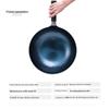 Traditional Zhangqiu Handmade Wrought Iron Wok