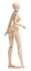 Wave 1/12 Option System Series Movable Body Female (Standard), 13.5cm Tall Plastic Model Kit SR021