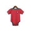 2627 Portugal BB Baby One-Year-Old Soccer Jersey for Boys and Girls, Baby Full Moon Wear, 100-Day One-Piece Climbing Suit